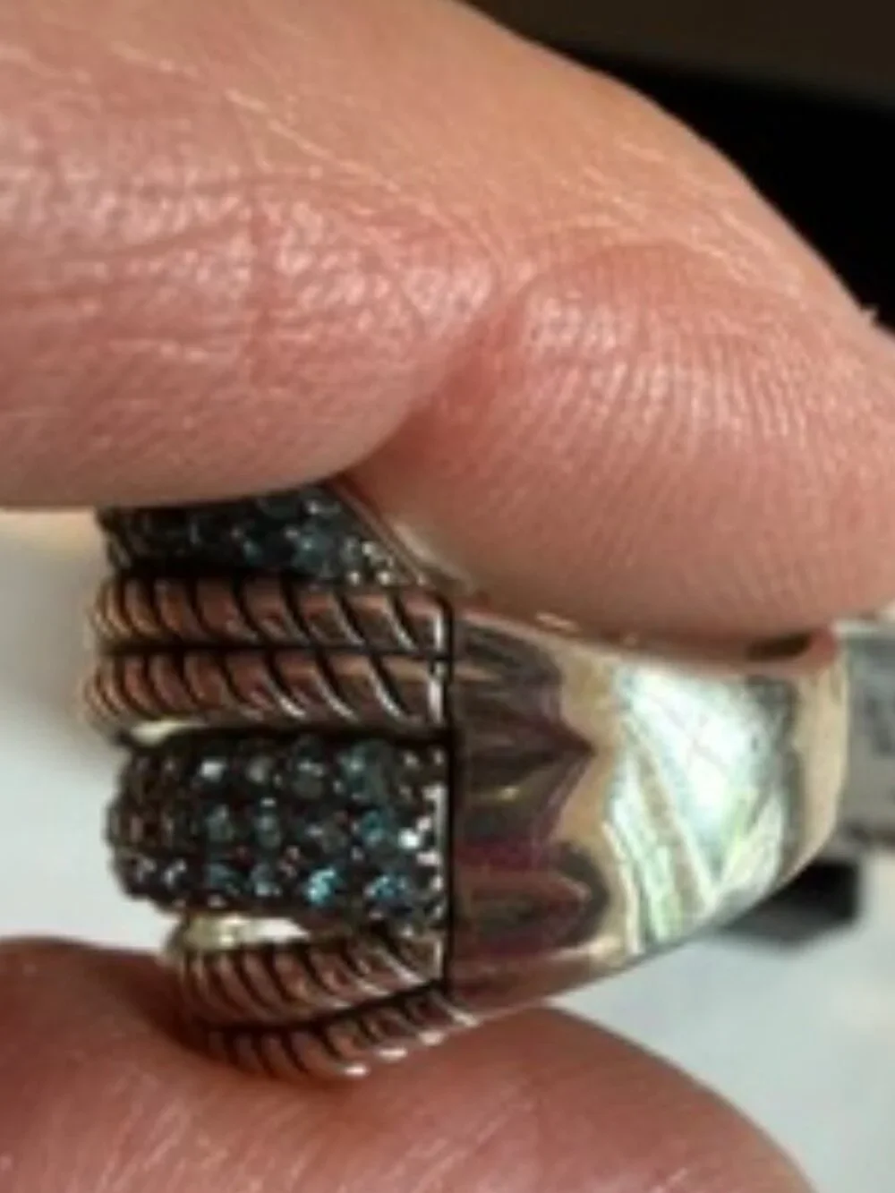 Effy Blue Topaz Sterling Silver (925) Ring Size 6